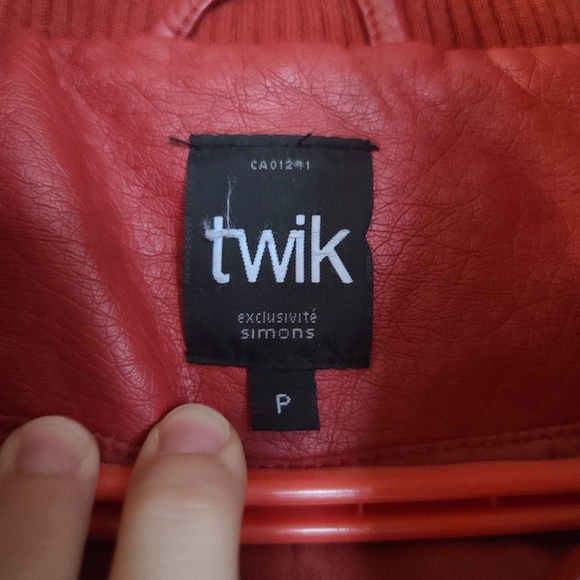 Like new Faux Leather Vest - Picture 5 of 6